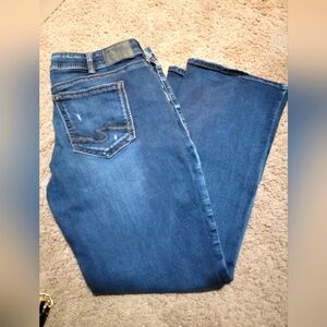 Stylish Blue Denim Jeans Silver brand